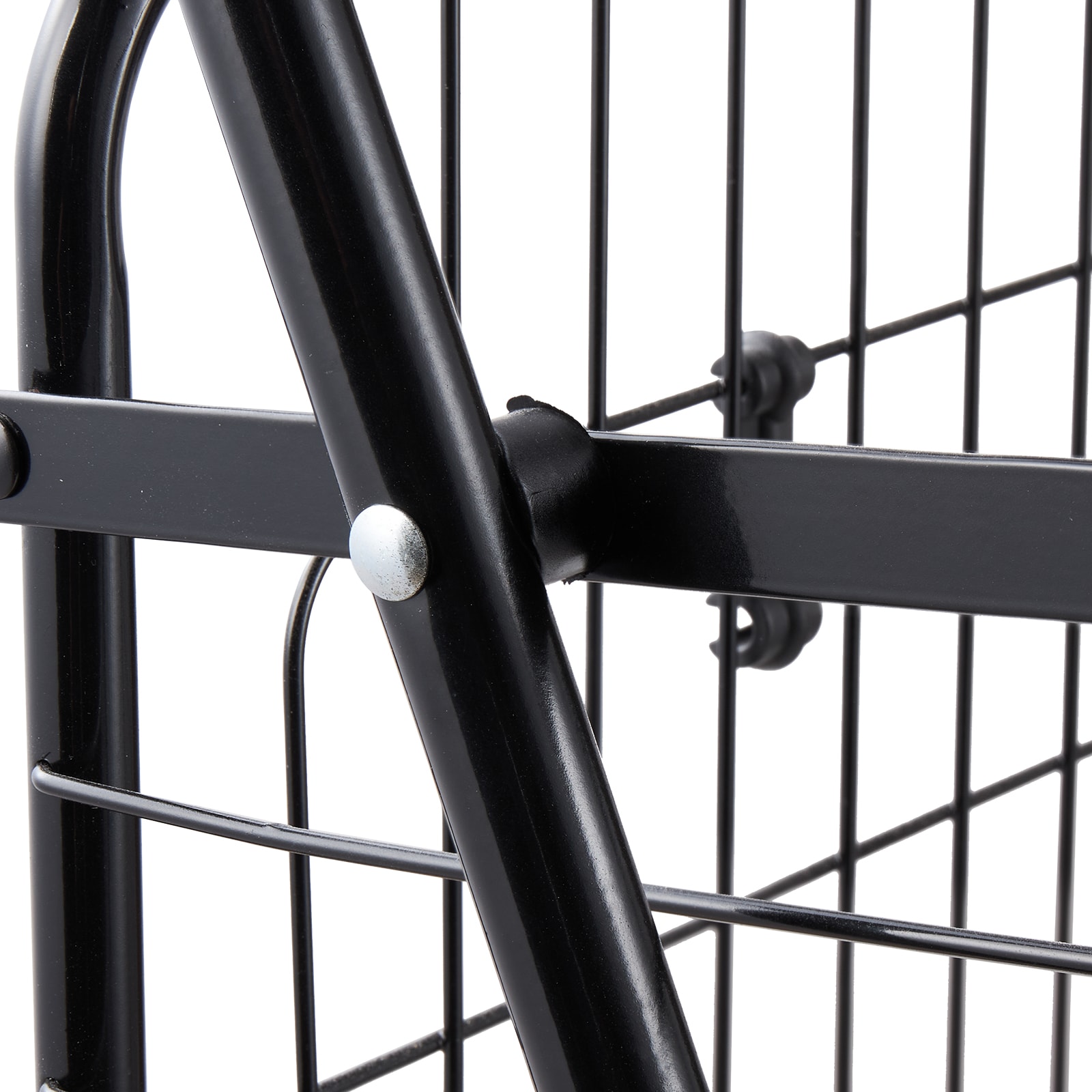 Folding Shopping Cart With Swivel Wheels For Grocery And Laundry_voghion.com